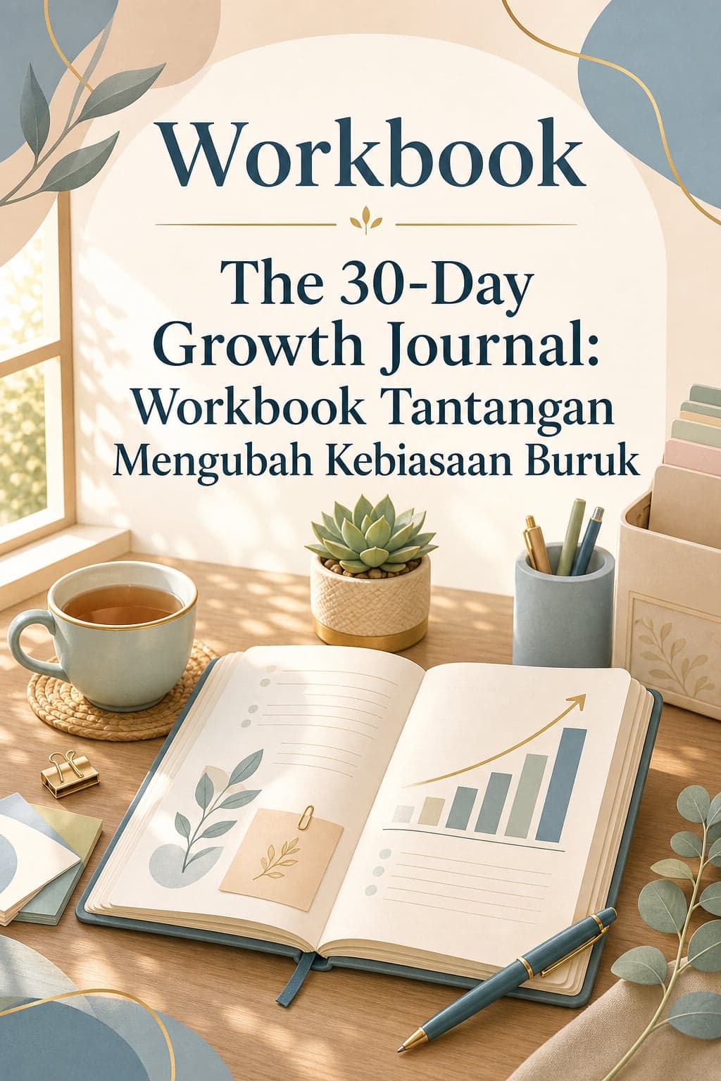 Cover Workbook The 30-Day Growth Journal dari Digital Islami